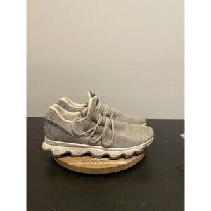 Sorel Kinetic Impact Sneaker Womens 9.5 Gray Knit Lace Up Comfort Walking Shoes